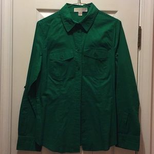 Micheal Kors green button down